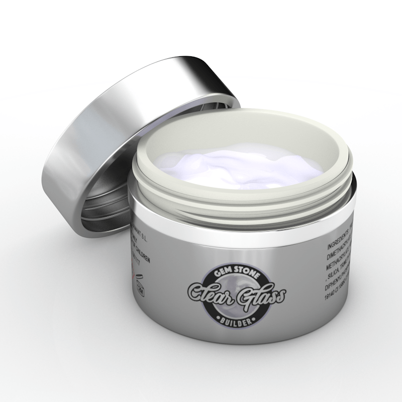 Gel Gemstone Clear Glass