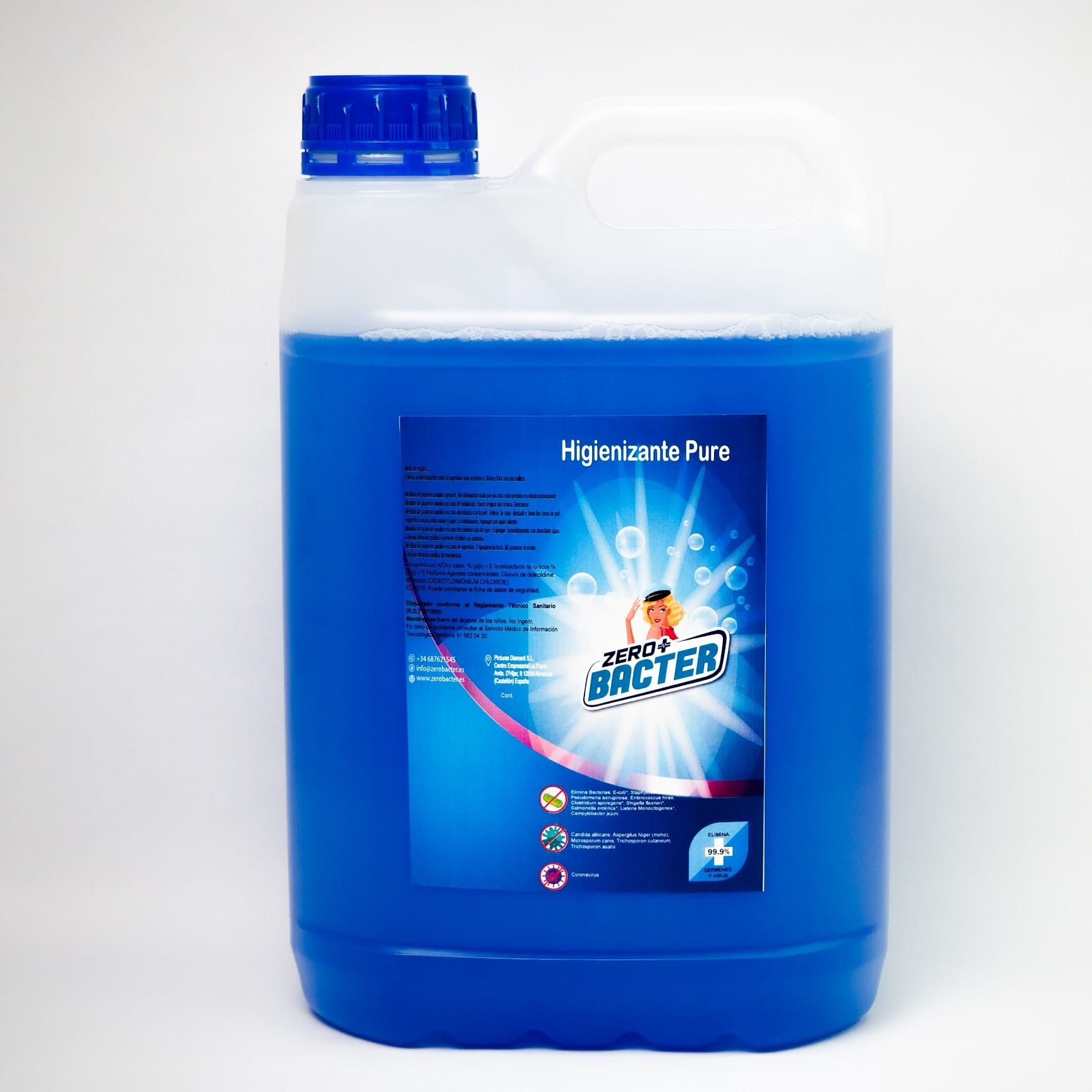 Higienizante Concentrado Zero Bacter Elige.